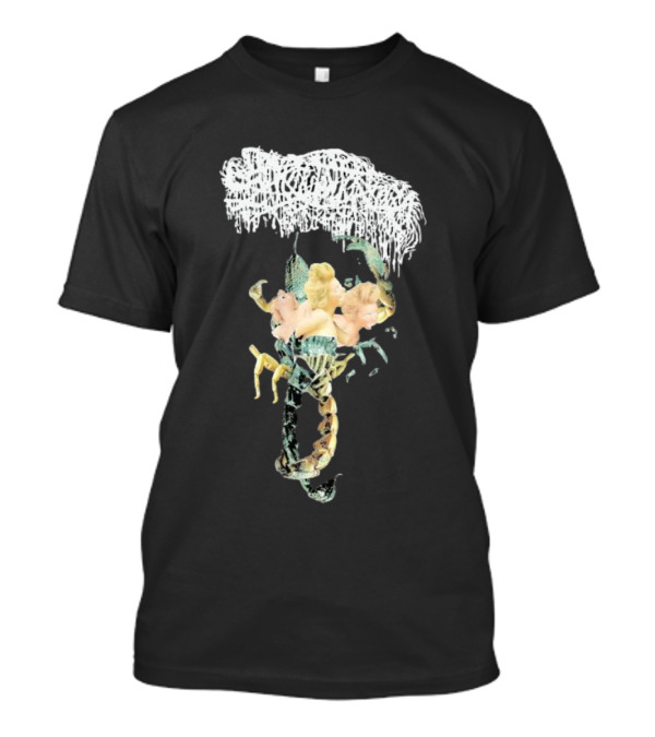 Homicidal Ecstacy Scorpion And Floral Abstract Arrangement T-Shirt