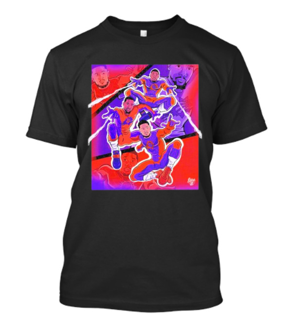 Phoenix Suns Spider Man With Great Power Comes Great Responsibility NBA Basketball Team Crossover T-Shirt