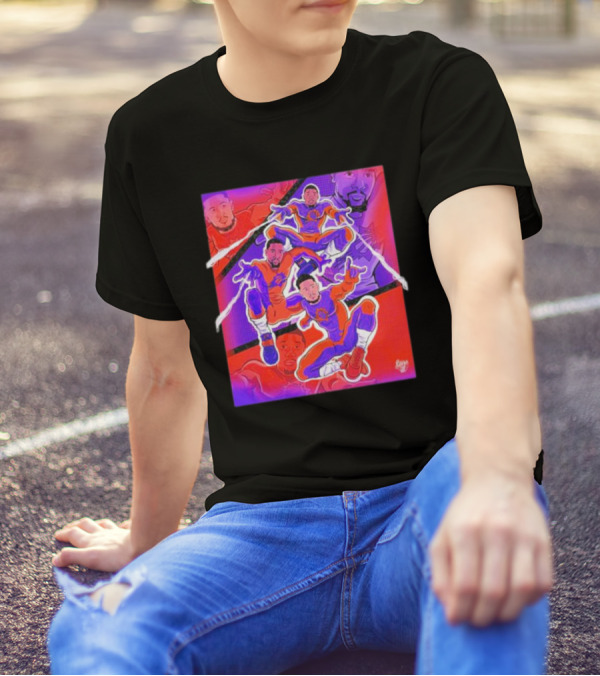 Phoenix Suns Spider Man With Great Power Comes Great Responsibility NBA Basketball Team Crossover T-Shirt