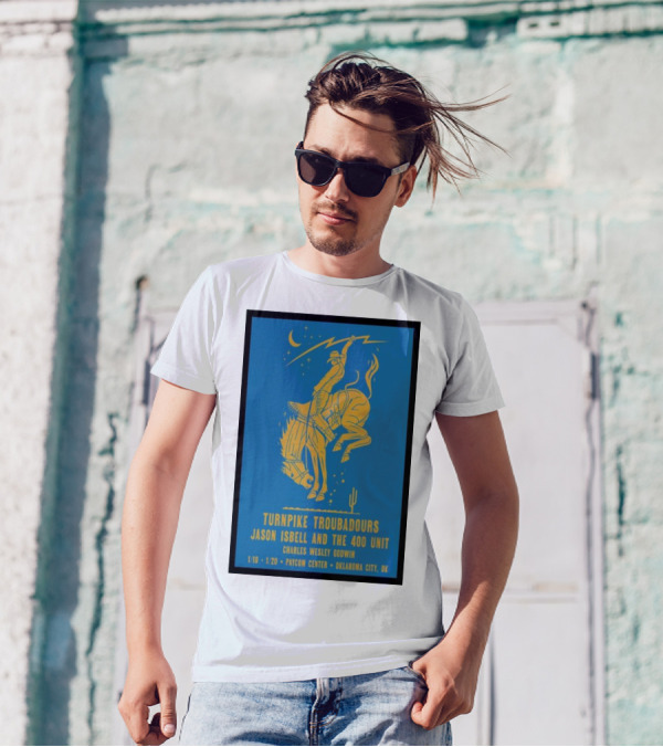 Turnpike Troubadours Jason Isbell And The 400 Unit Charles Wesley Godwin January 19th-20th Paycom Center Oklahoma City T-Shirt