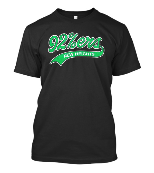 92%ers New Heights Philadelphia Green Script T-Shirt