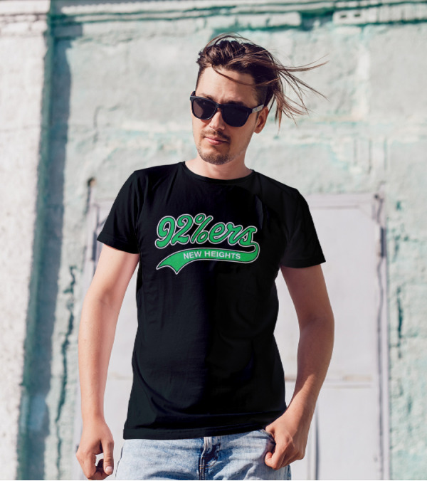 92%ers New Heights Philadelphia Green Script T-Shirt
