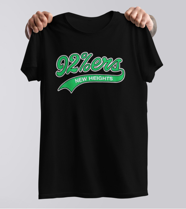 92%ers New Heights Philadelphia Green Script T-Shirt