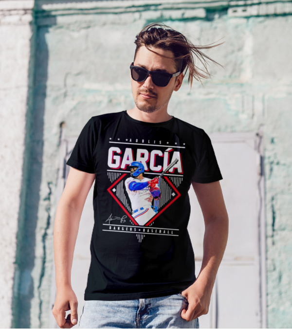 Adolis García Rangers Baseball Signature T-Shirt