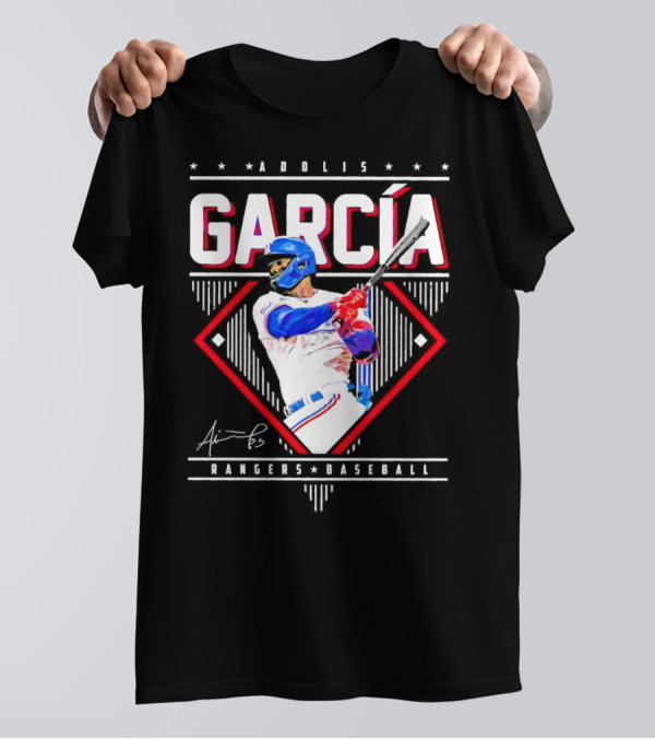 Adolis García Rangers Baseball Signature T-Shirt