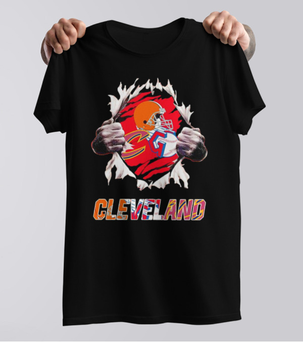 Cleveland Browns Cavaliers Guardians Sports Passion T-Shirt