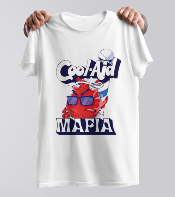 Cool-Aid Mafia Red Character With Sunglasses And Fedora T-Shirt