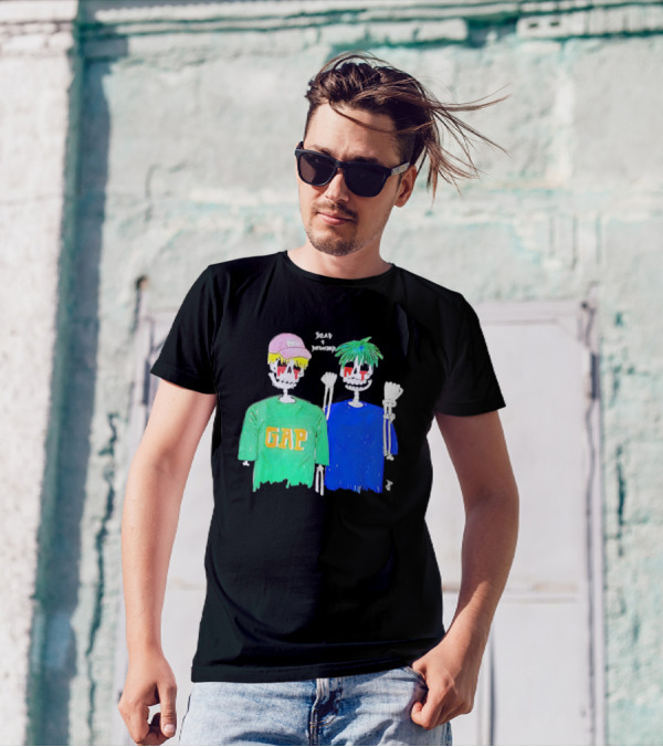 Dead And Detached Peep And Tracy Skeletons Wearing GAP T-Shirt