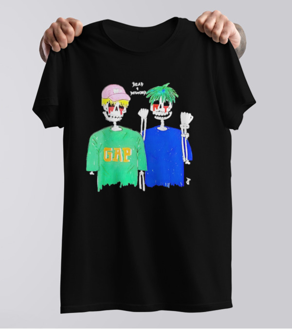 Dead And Detached Peep And Tracy Skeletons Wearing GAP T-Shirt