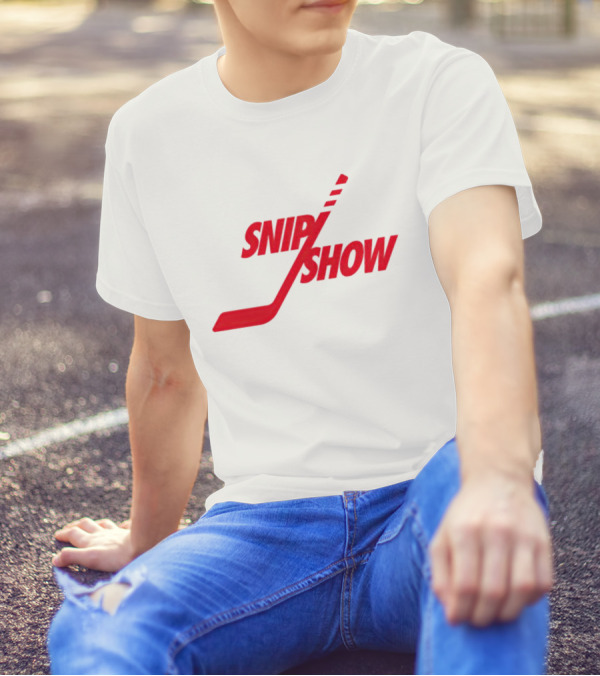 Detroit Red Wings Snip Show Hockey Stick T-Shirt