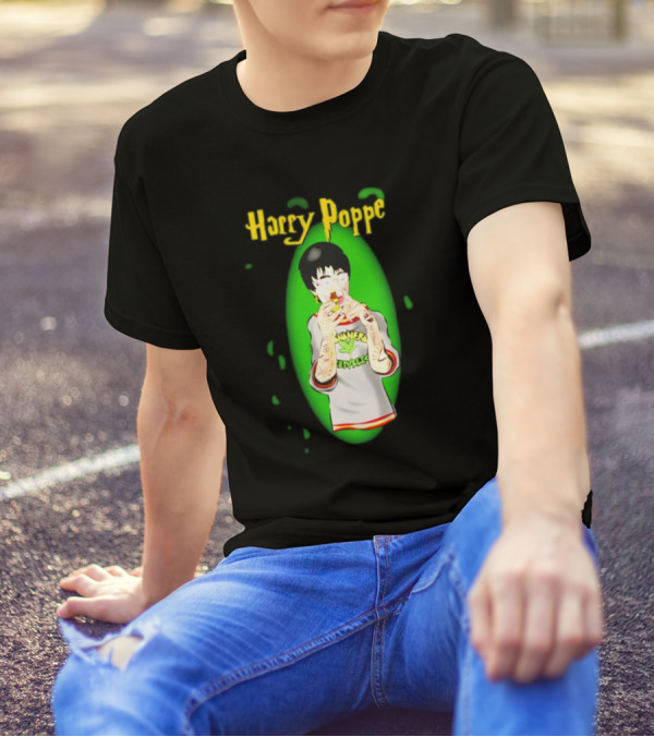 Harry Poppe Marijuana Dude With Tattoo Sleeves Smoking Weed T-Shirt