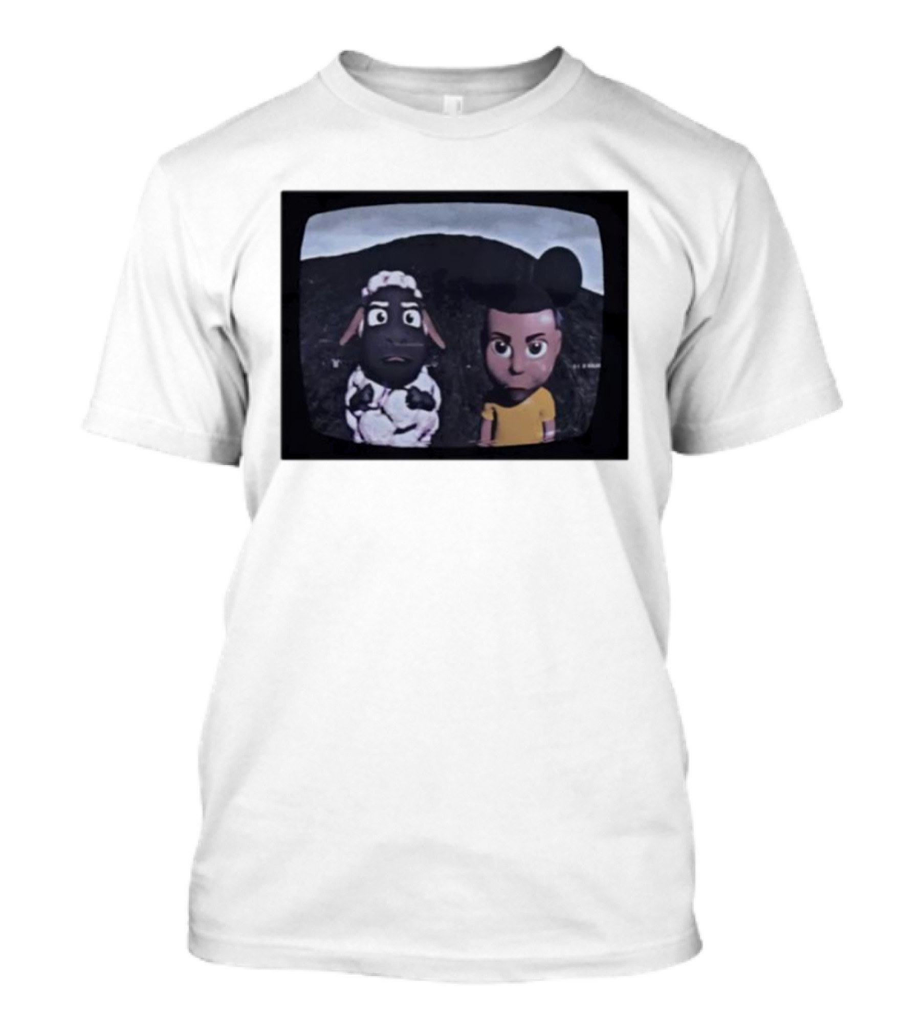 Amanda The Adventurer TV Show Characters On Vintage Screen T-Shirt