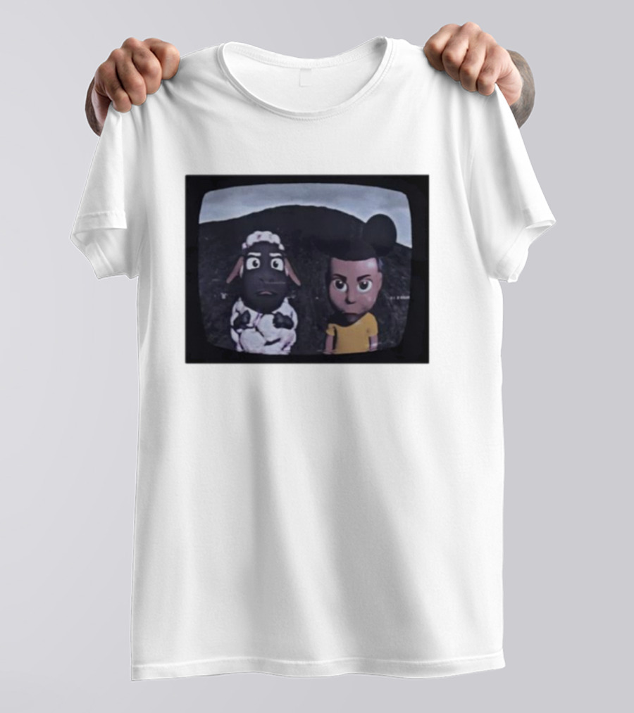 Amanda The Adventurer TV Show Characters On Vintage Screen T-Shirt