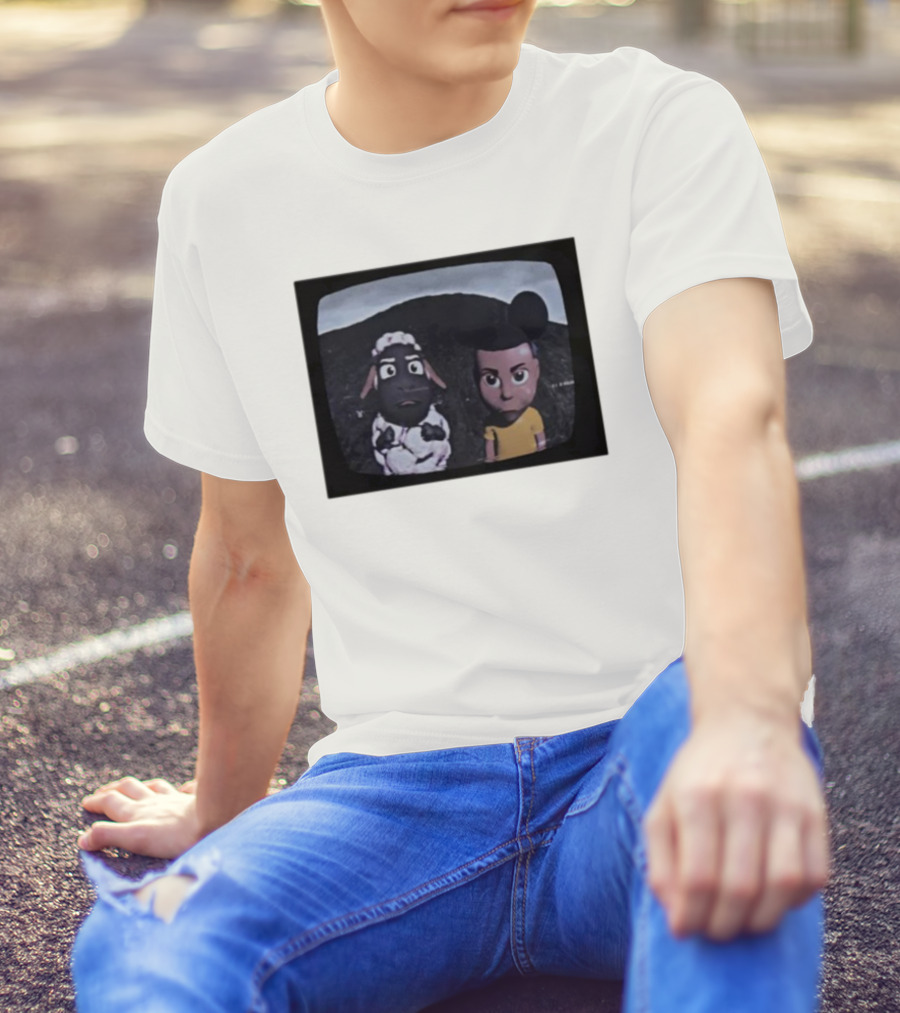 Amanda The Adventurer TV Show Characters On Vintage Screen T-Shirt