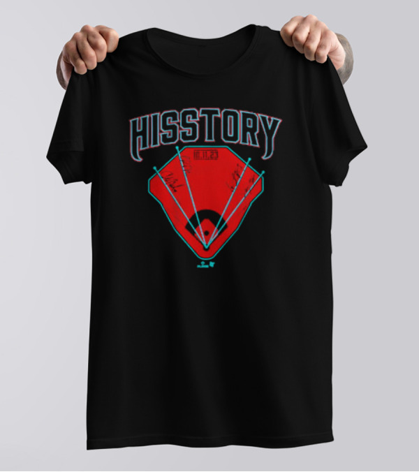 Arizona Baseball Hisstory Home Run Milestone T-Shirt