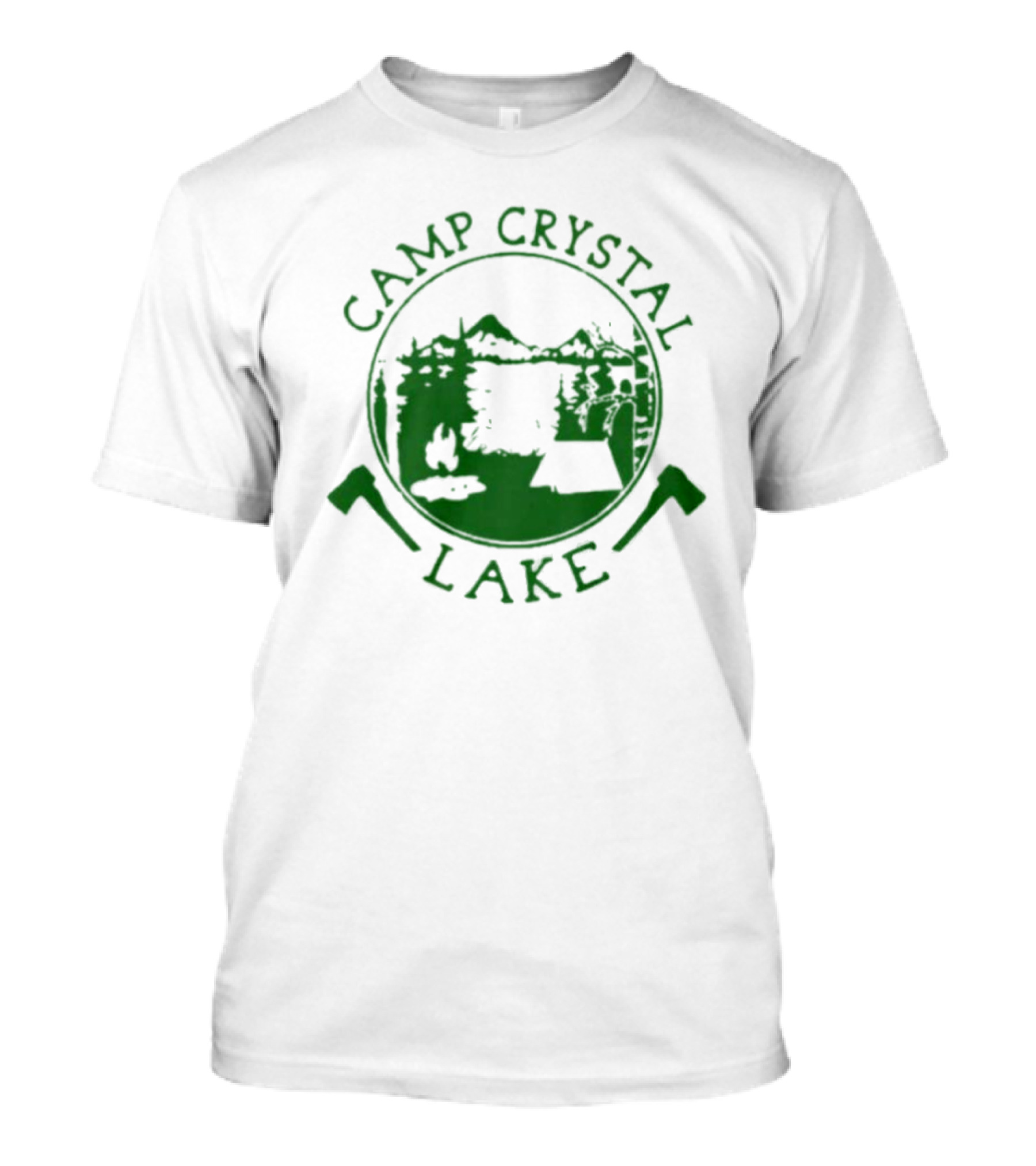 Camp Crystal Lake Horror Icon Reflection In The Woods T-Shirt