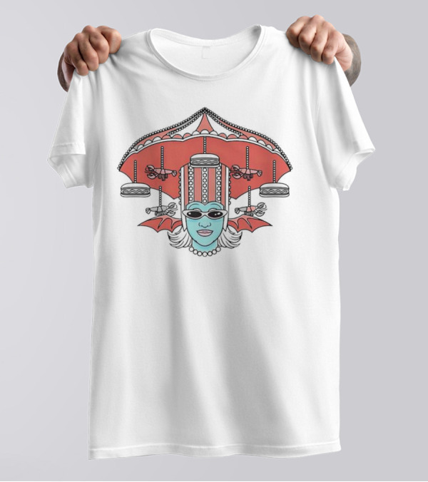 Juno Birch Drag Queen Beetlejuice Carousel Bat Inspired T-Shirt