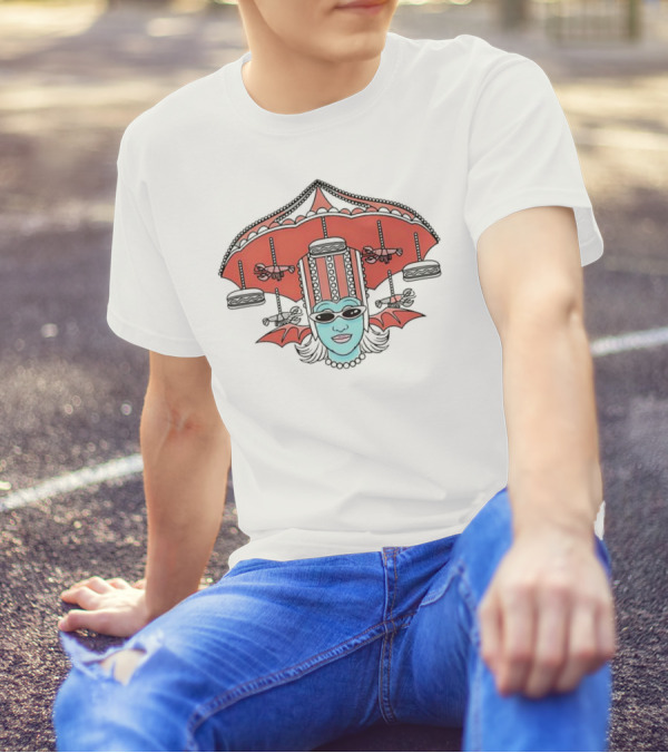 Juno Birch Drag Queen Beetlejuice Carousel Bat Inspired T-Shirt