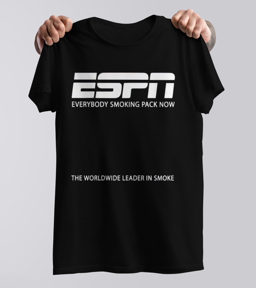 ESPN Everybody Smoking Pack Now The Worldwide Leader In Smoke T-Shirt
