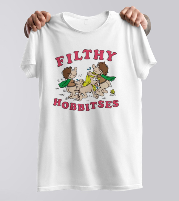FILTHY HOBBITSES Classic Comic Style Frodo And Sam T-Shirt