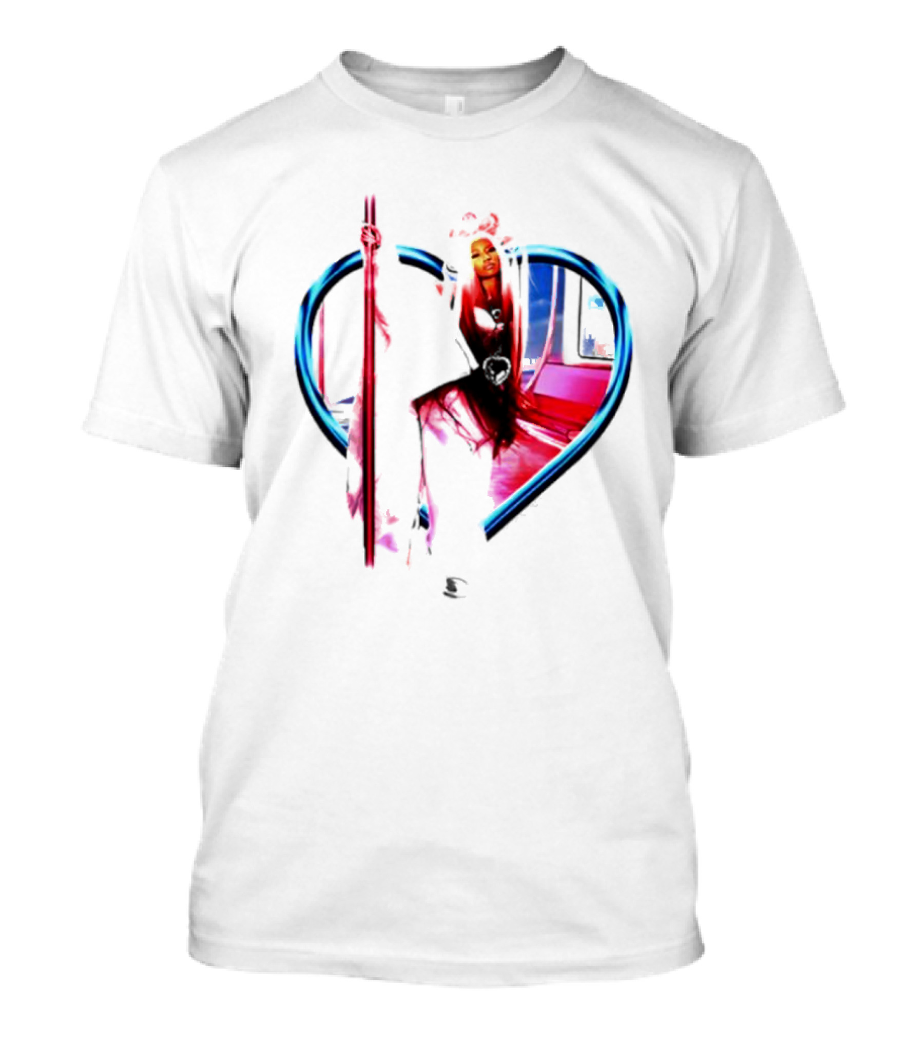 Nicki Heart Frame Neon T-Shirt