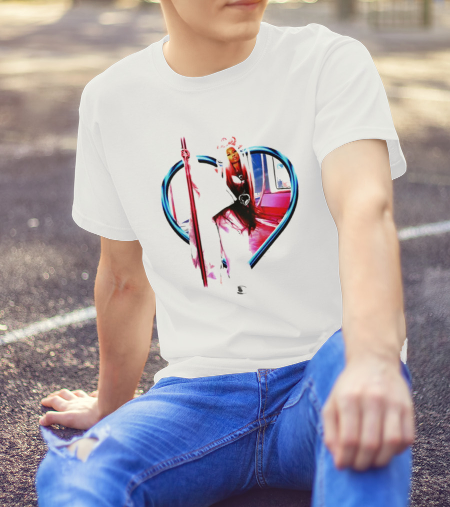Nicki Heart Frame Neon T-Shirt