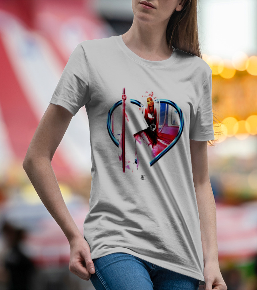 Nicki Heart Frame Neon T-Shirt