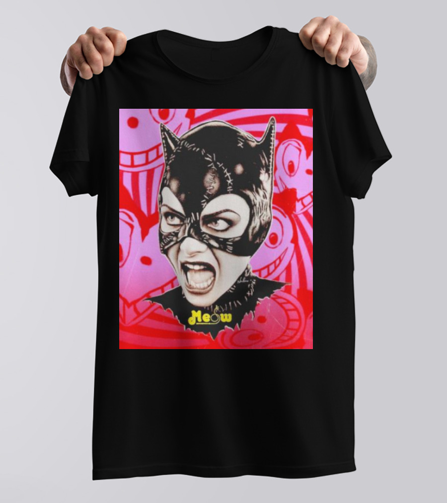 Selina Kyle Catwoman Meow Batman Returns Iconic T-Shirt