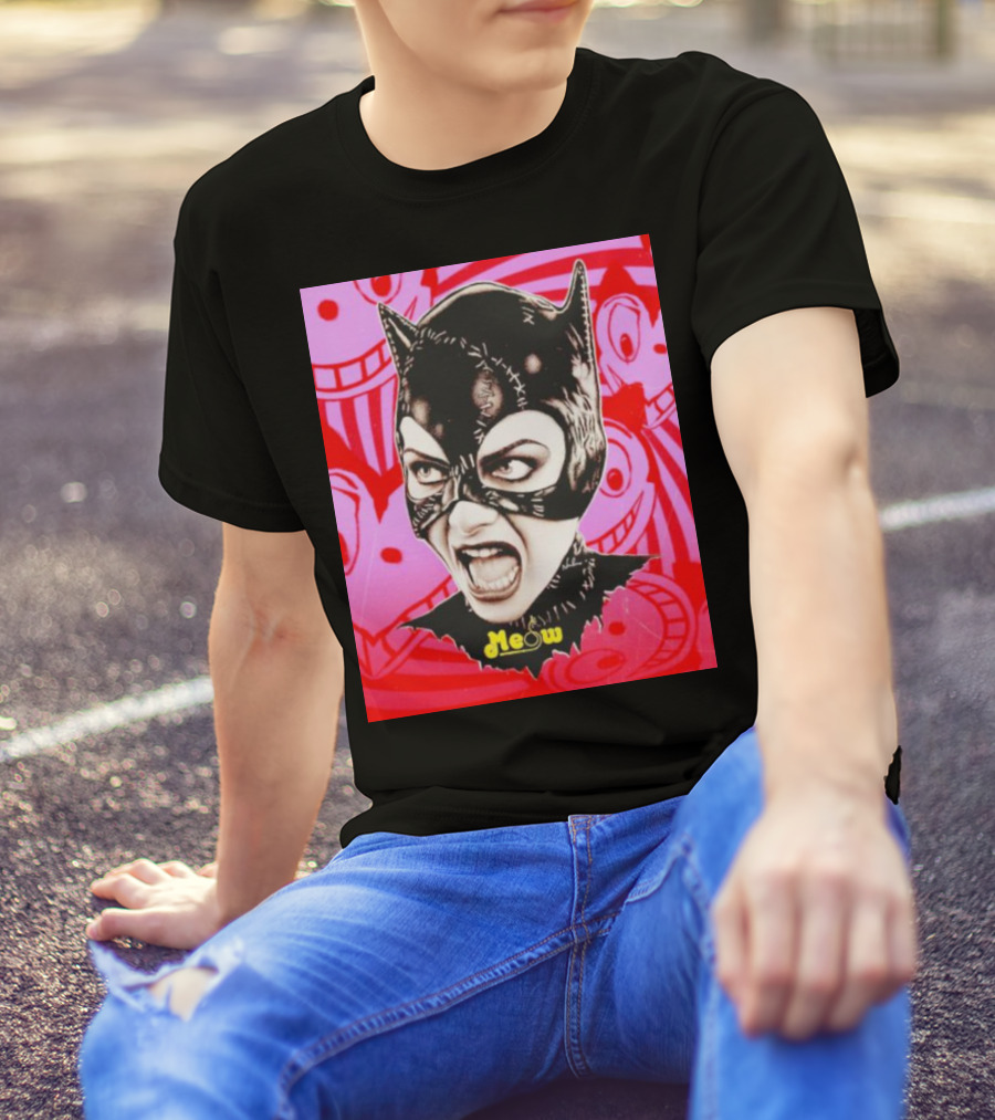 Selina Kyle Catwoman Meow Batman Returns Iconic T-Shirt