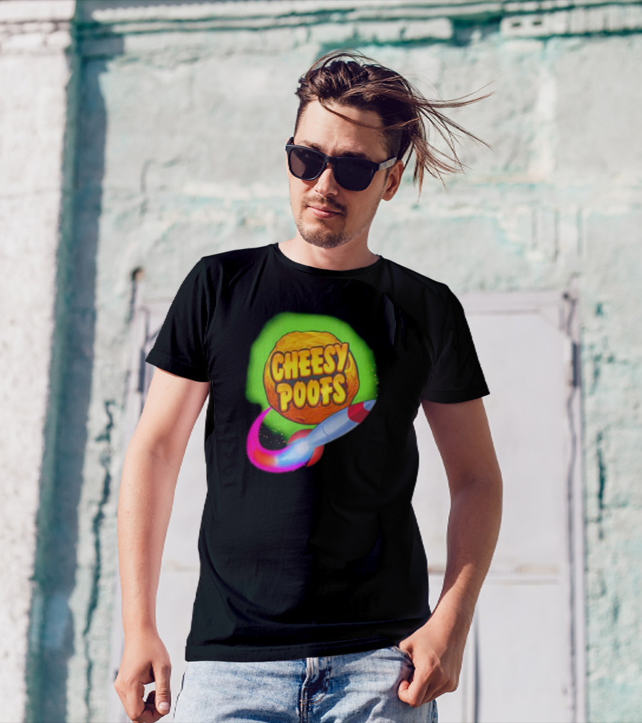 South Park Cheesy Poofs Snack With Rocket T-Shirt
