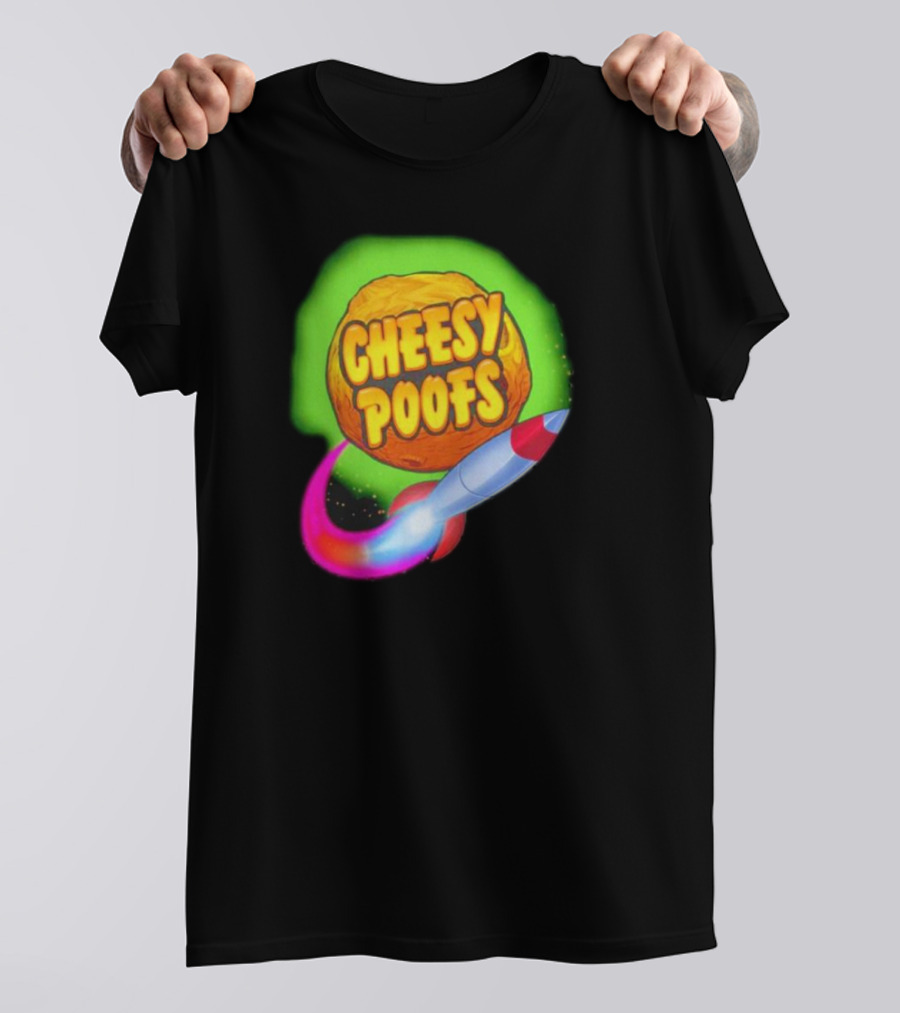 South Park Cheesy Poofs Snack With Rocket T-Shirt