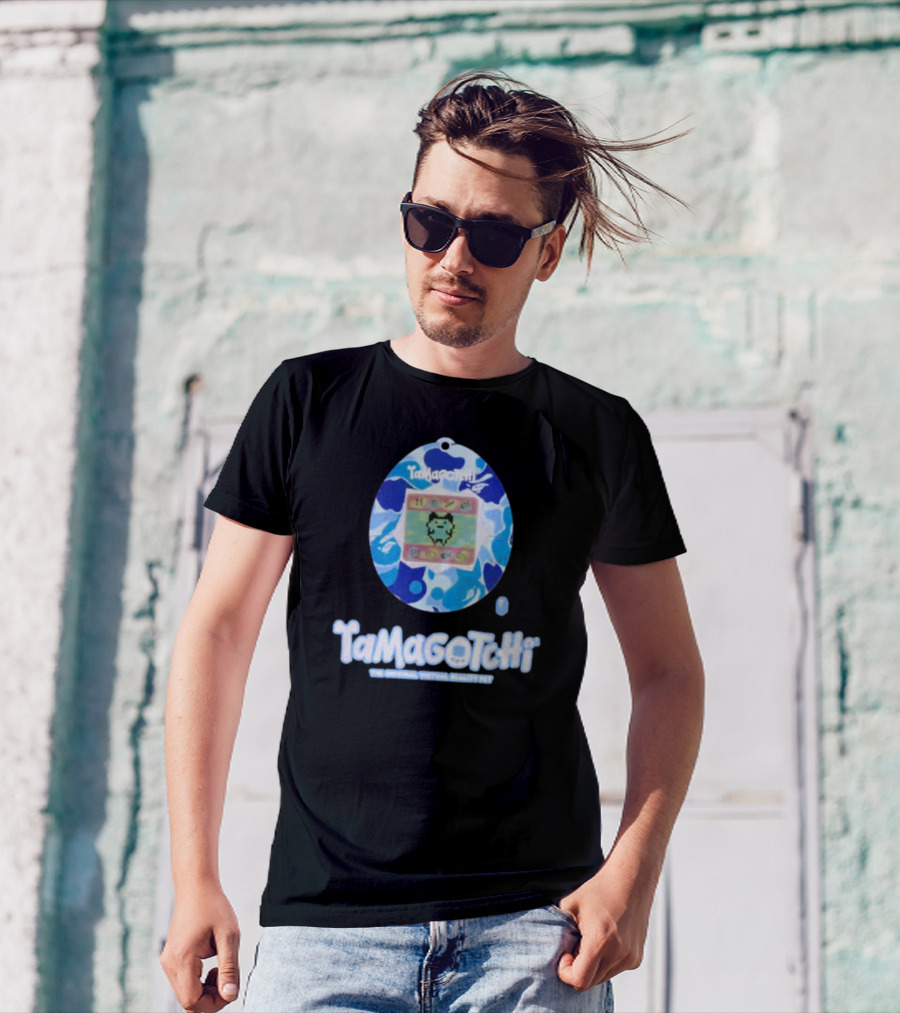 Tamagotchi Bape Collaboration The Original Virtual Reality Pet T-Shirt