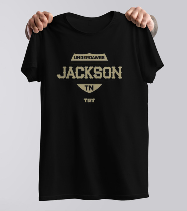 Jackson TN Underdawgs TBT Basketball Tournament Shield Badge T-Shirt