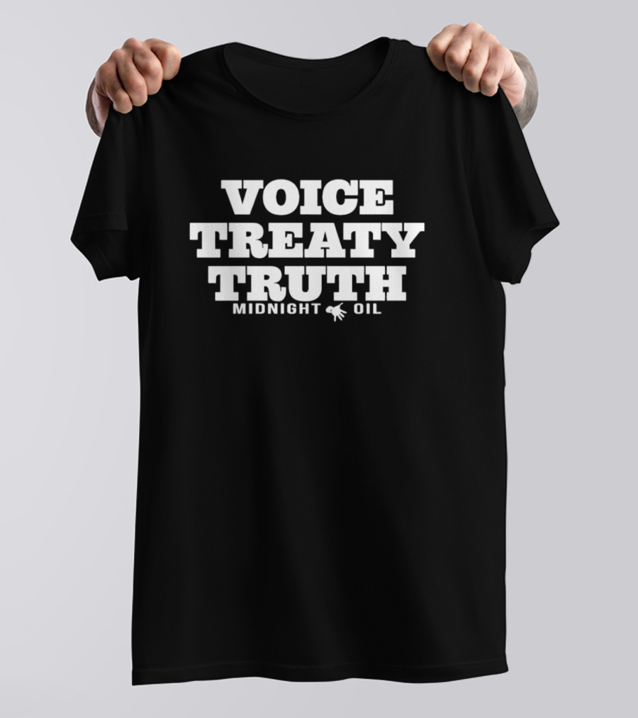VOICE TREATY TRUTH MIDNIGHT OIL HAND T-Shirt