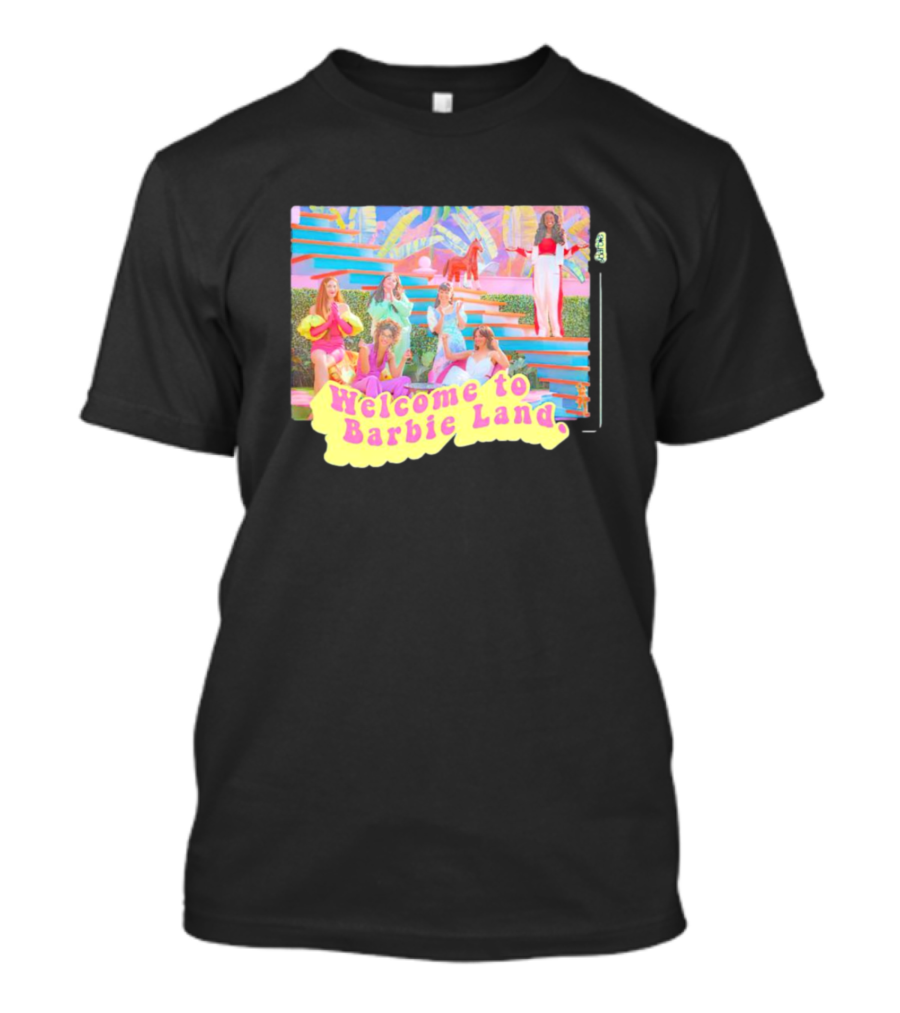 Welcome To Barbie Land Pastel Paradise With Friends T-Shirt