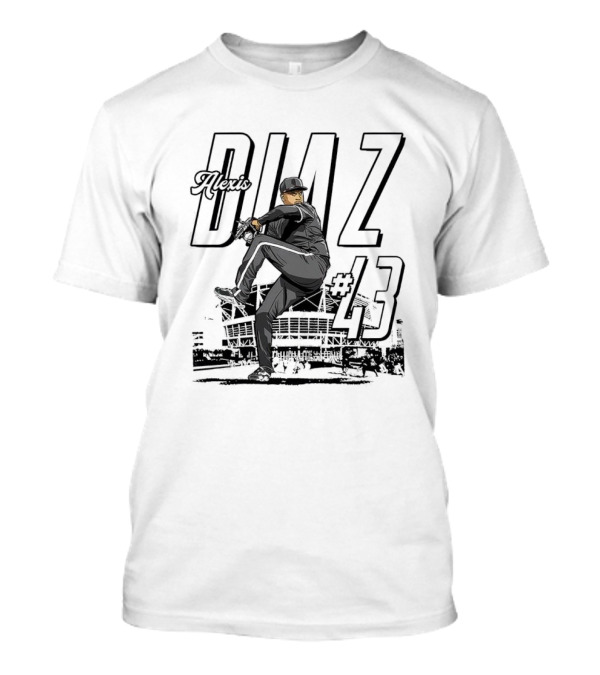Alexis Diaz 43 Cincinnati Reds MLBPA Stadium Pitching T-Shirt