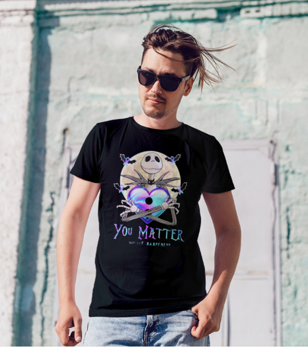 You Matter Jack Skellington Suicide Prevention Awareness T-Shirt