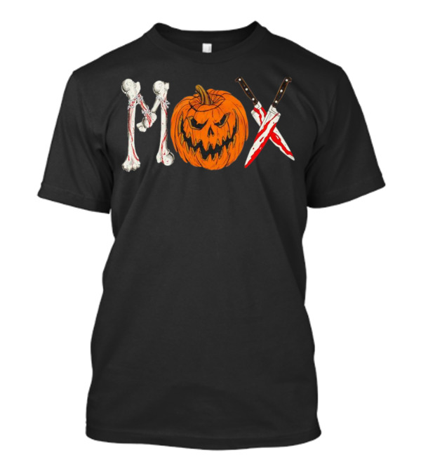 Mox Jon Moxley Halloween Bones Pumpkin Knives T-Shirt