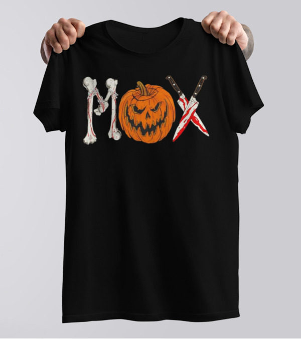 Mox Jon Moxley Halloween Bones Pumpkin Knives T-Shirt