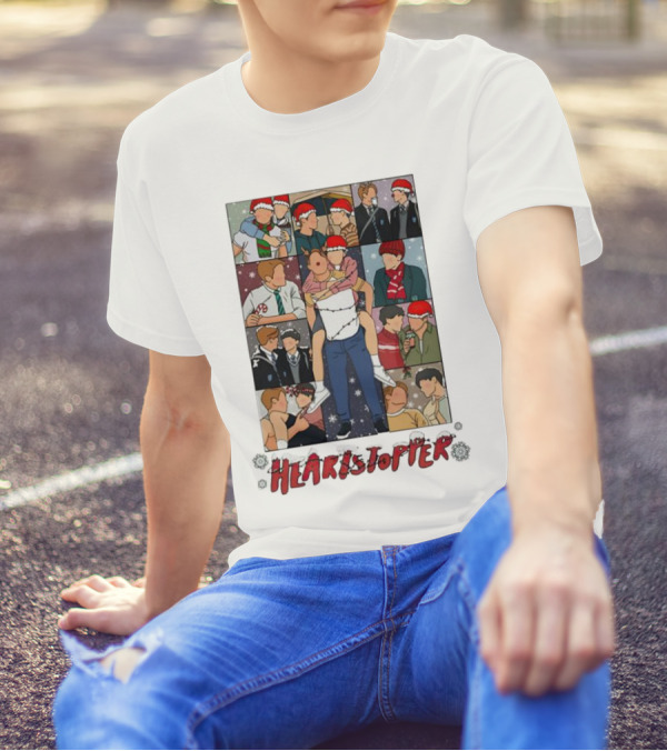 Nick And Charlie Heartstopper Christmas Scenes Eras Tour T-Shirt
