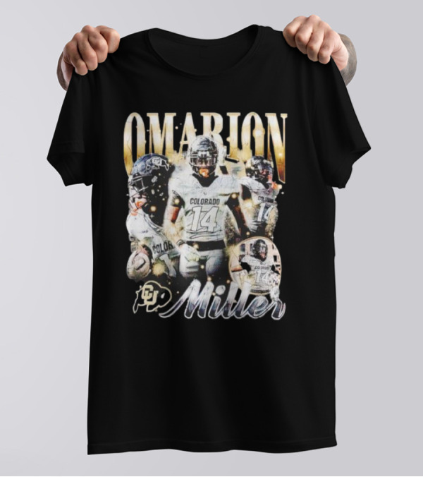 Omarion Miller Colorado Buffaloes Football Star #14 T-Shirt
