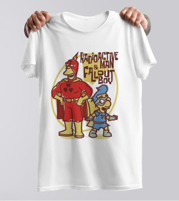 Radioactive Man And Fallout Boy Comic Duo Heroic Power T-Shirt