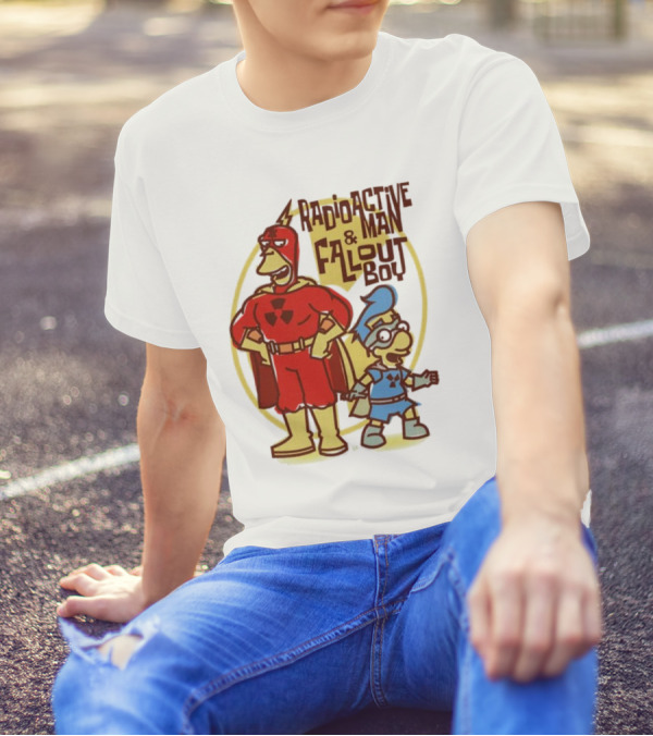 Radioactive Man And Fallout Boy Comic Duo Heroic Power T-Shirt