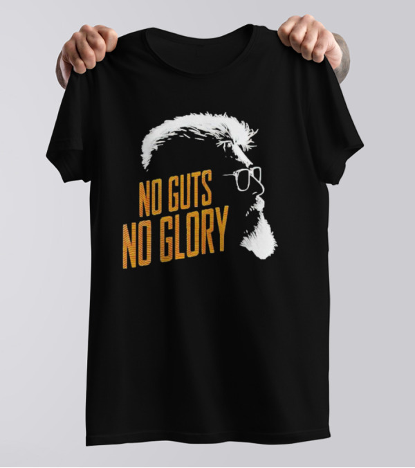 Thunivu No Guts No Glory Bold Text T-Shirt