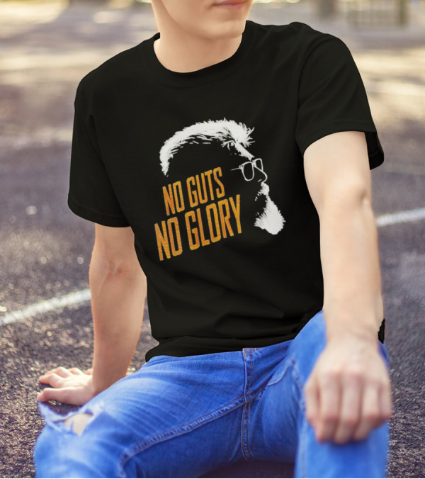 Thunivu No Guts No Glory Bold Text T-Shirt