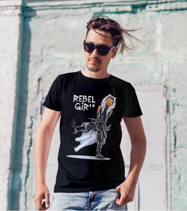 Ahsoka Tano Star Wars Rebel Girl Cartoon Jedi Warrior T-Shirt