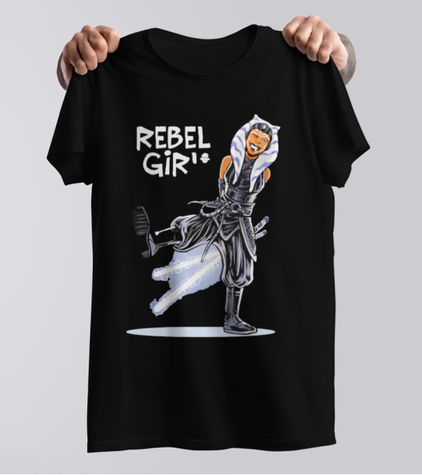 Ahsoka Tano Star Wars Rebel Girl Cartoon Jedi Warrior T-Shirt