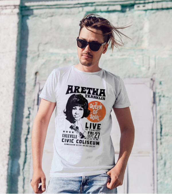 Aretha Franklin Live Concert At Knoxville Civic Coliseum The Queen Of Soul Friday Sept 27 T-Shirt
