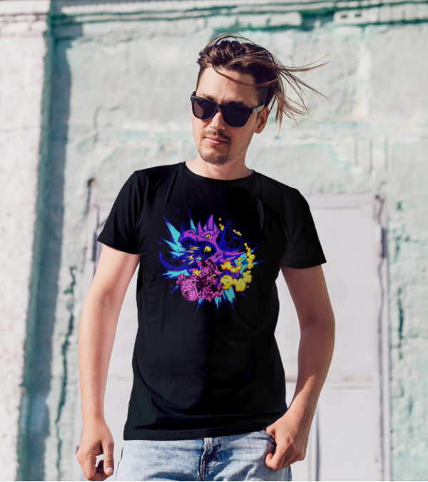 Blizzard Gear Warcraft Rumble Vibrant Dragon Mech Battle Explosion T-Shirt