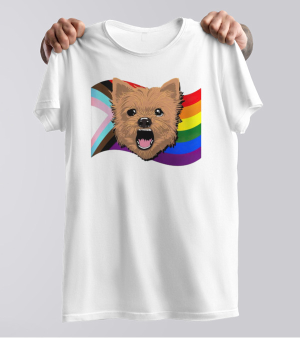 Dog MarcoMania Norwich Havok Pride Rainbow Flag T-Shirt
